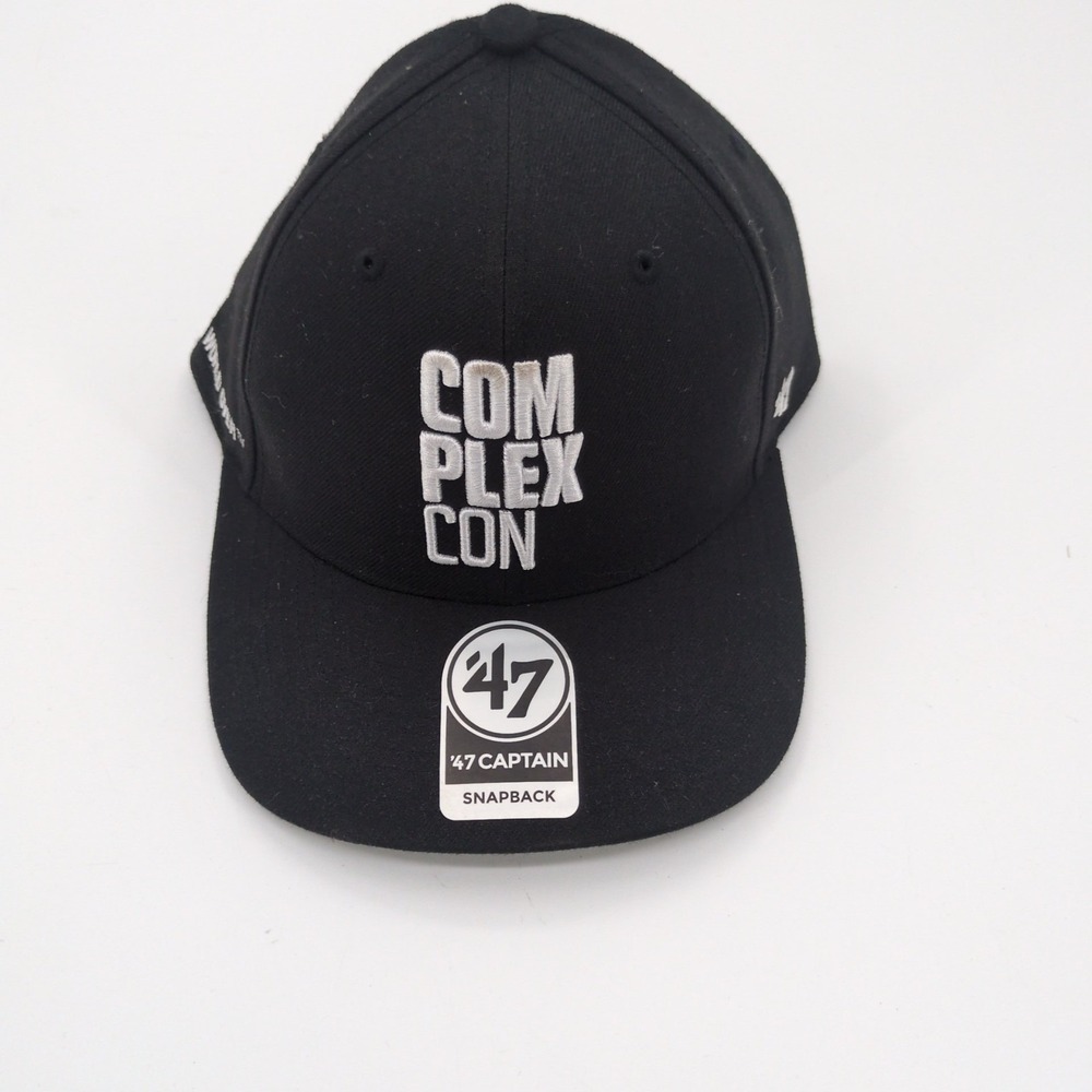 ComplexCon 2018 Ubiq The World Over 47 Brand Captain Snapback Hat Cap Black